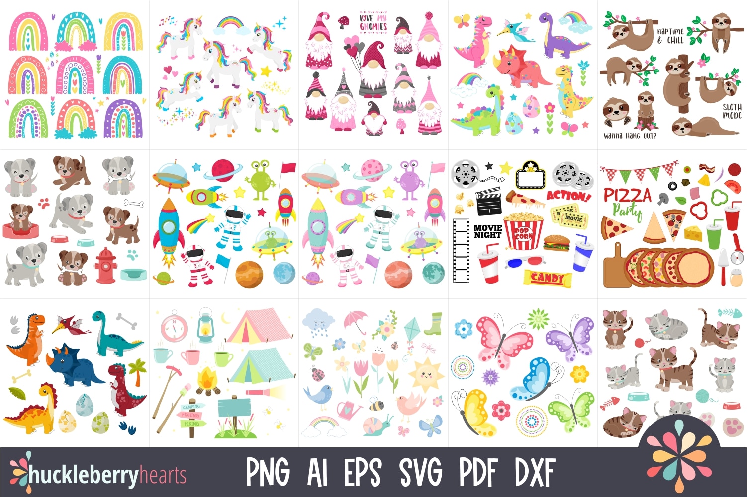 Assorted Clipart and Vector Crafting Bundle