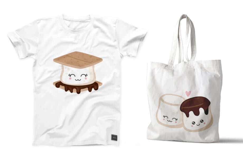 Kawaii Marshmallows Clipart