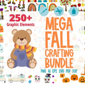 Fall themed clipart bundle