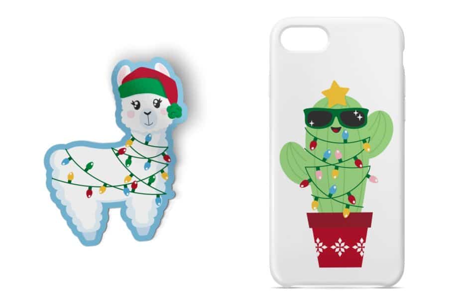 Christmas Llama SVG