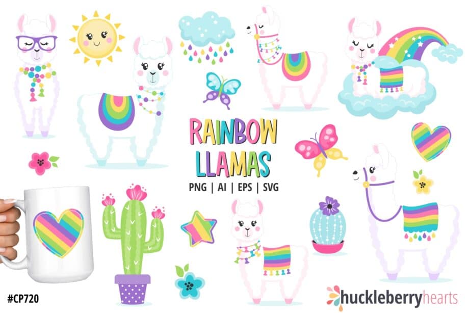 Rainbow Llamas