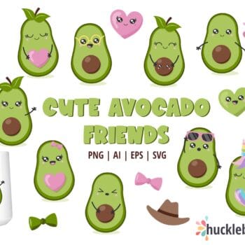 Cute Avocado Friends