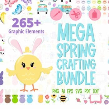 Assorted Spring and Easter themed clipart and SVG files