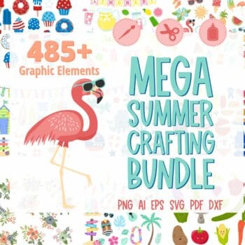 Assorted Summer Themed Clipart and Vector Bundle