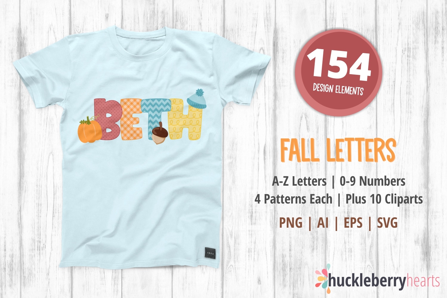 Autumn Themed Letters and Clipart Set