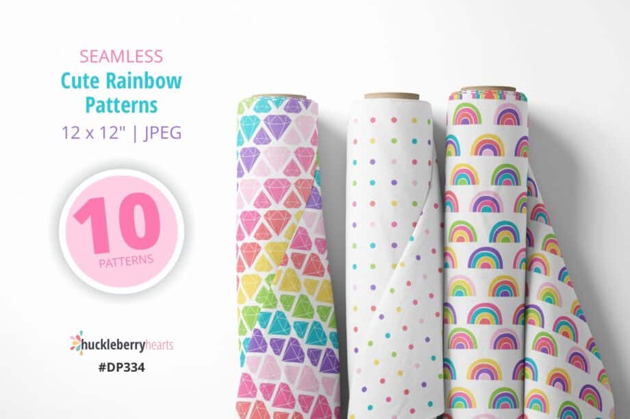 Assorted Cute Rainbow Patterns