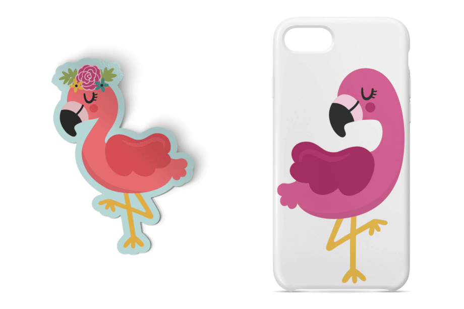 Flamingo Clipart Set