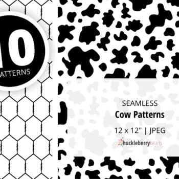 Assorted Seamless Cow Pattern Images