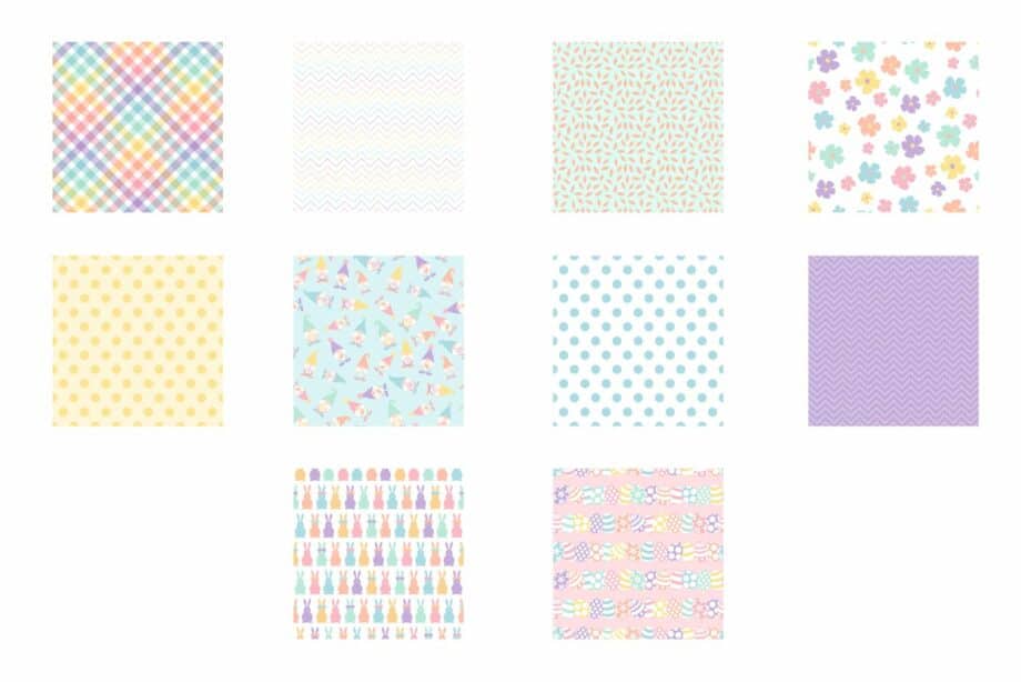 Assorted Easter Themed Digital Patterns