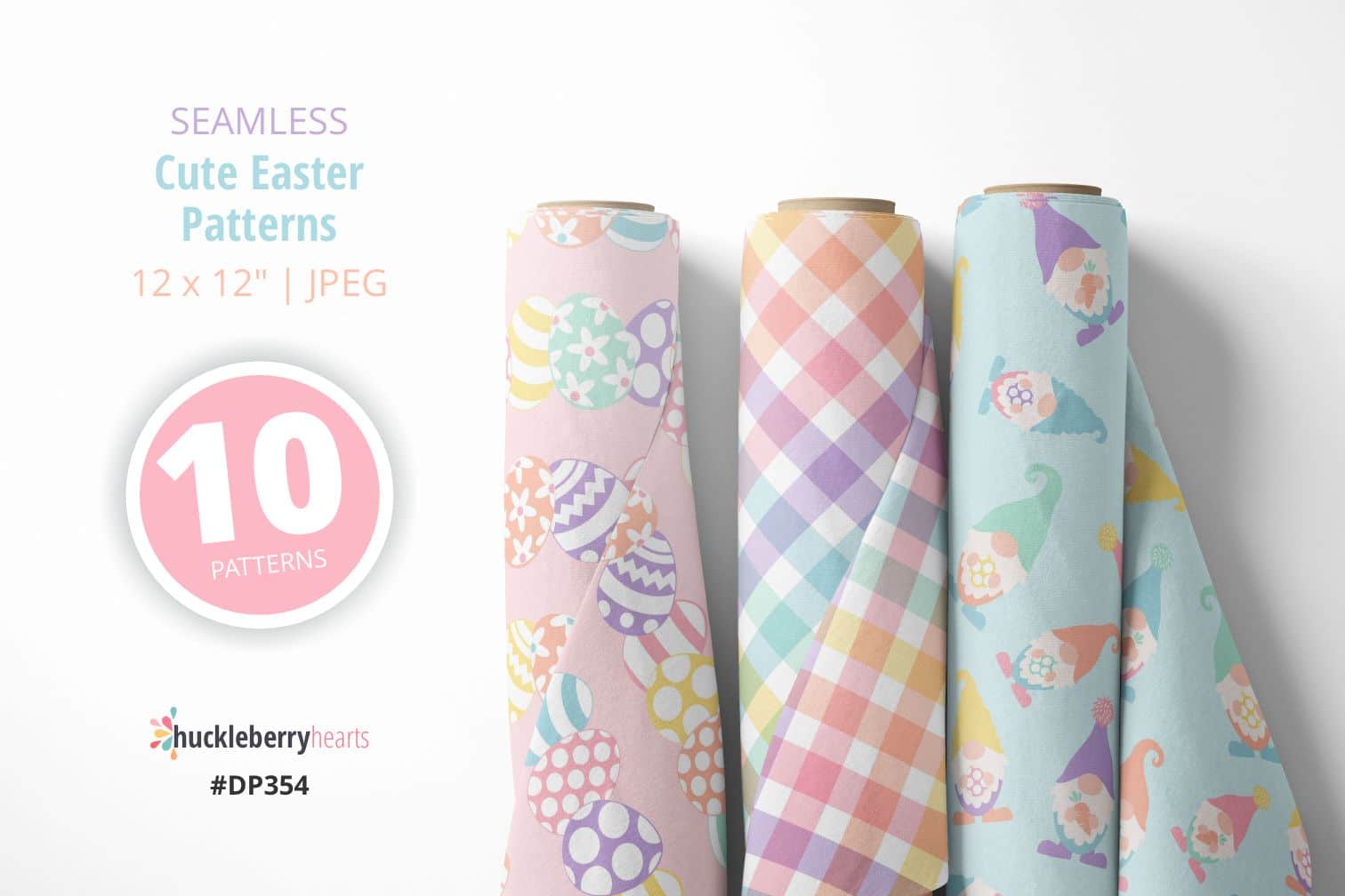 Cute Easter Seamless Patterns
