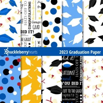 graduation seamless digital pattern set