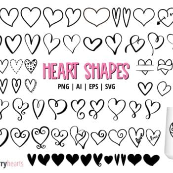 Assorted Heart Clipart and Vector Set
