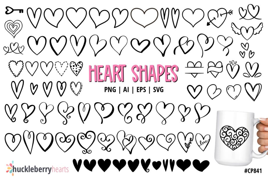 Assorted Heart Clipart and Vector Set