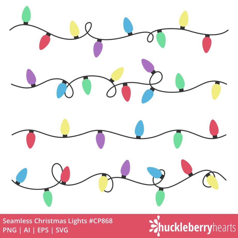 Assorted Holiday Lights Clipart