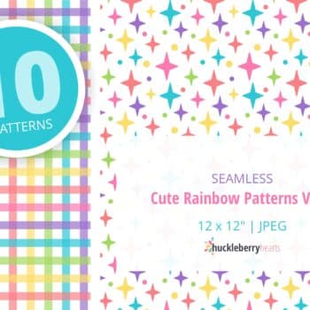 Assorted Rainbow Seamless Digital Paper
