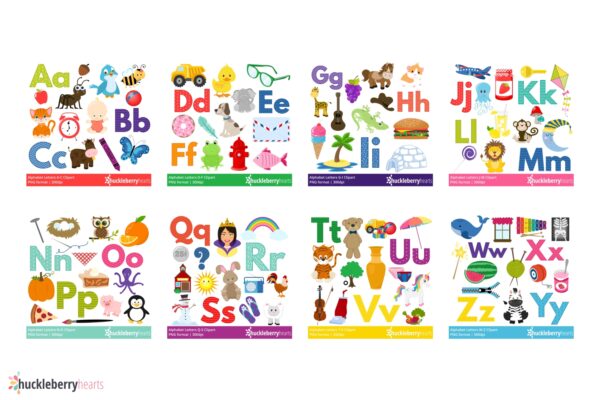 The Alphabet Clipart Bundle | A-Z Letter PNG Set