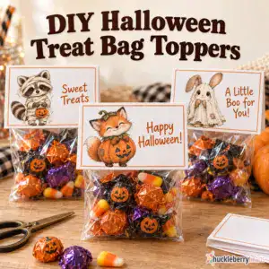 Halloween Chibi Clipart for Treat Bag Toppers
