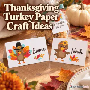 Using Thanksgiving Clipart to make DIY Placecards and Gift Tags