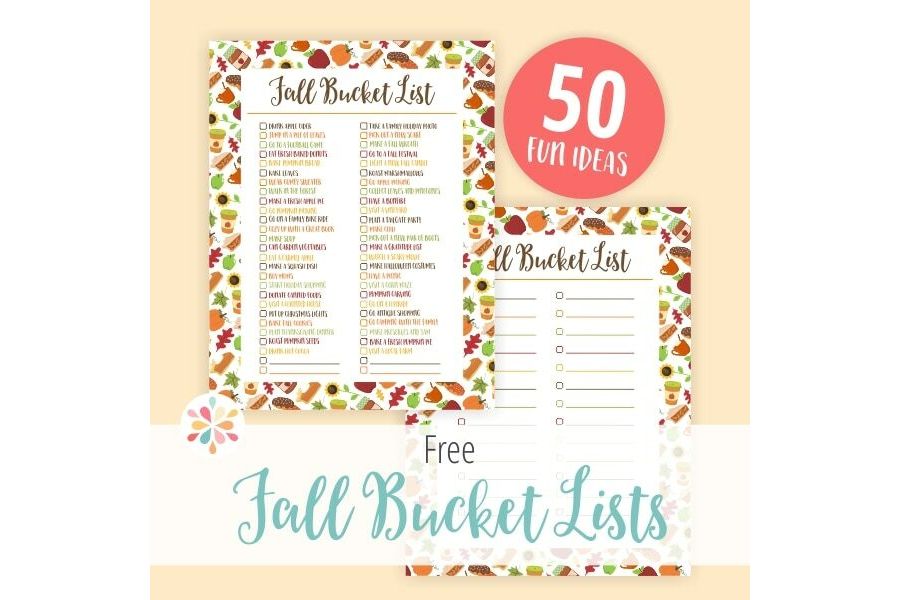 Free Printable Fall Bucket Lists