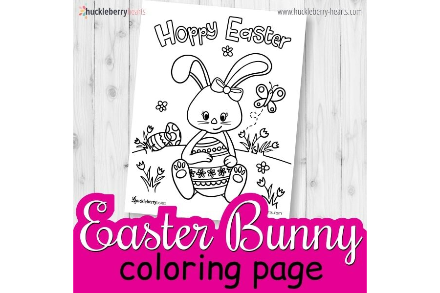 Free Easter Bunny Coloring Page Printable
