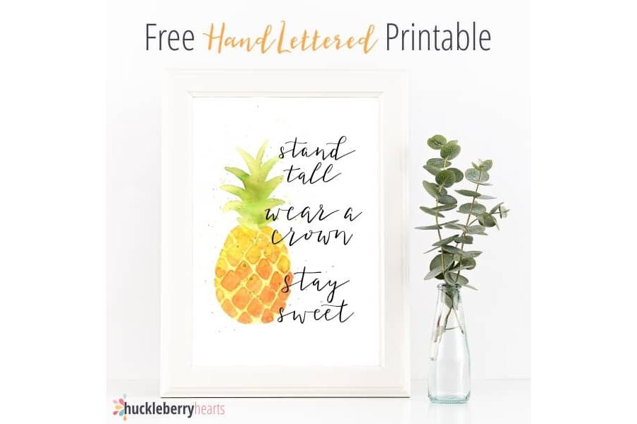 Be a Pineapple Free Printable